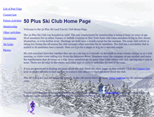 Tablet Screenshot of 50plusski.org